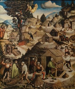 Annaberger Bergaltars的中段 作者 汉斯·黑塞